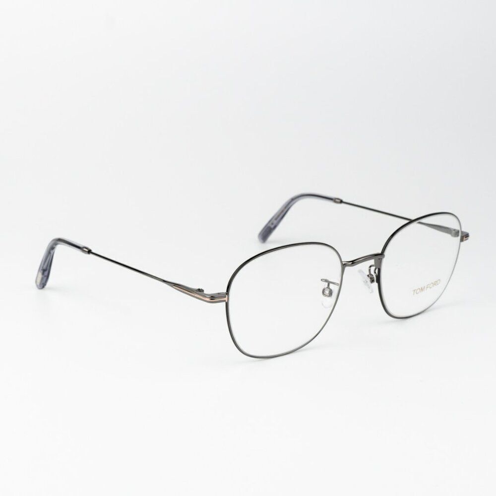 Tom Ford Men's Thin Metal Frame Glasses in Gunmetal - Picture 3 of 10
